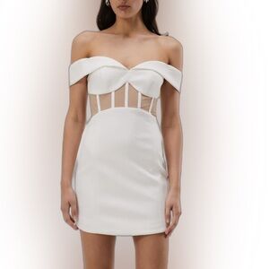 CHER bonded mini dress
